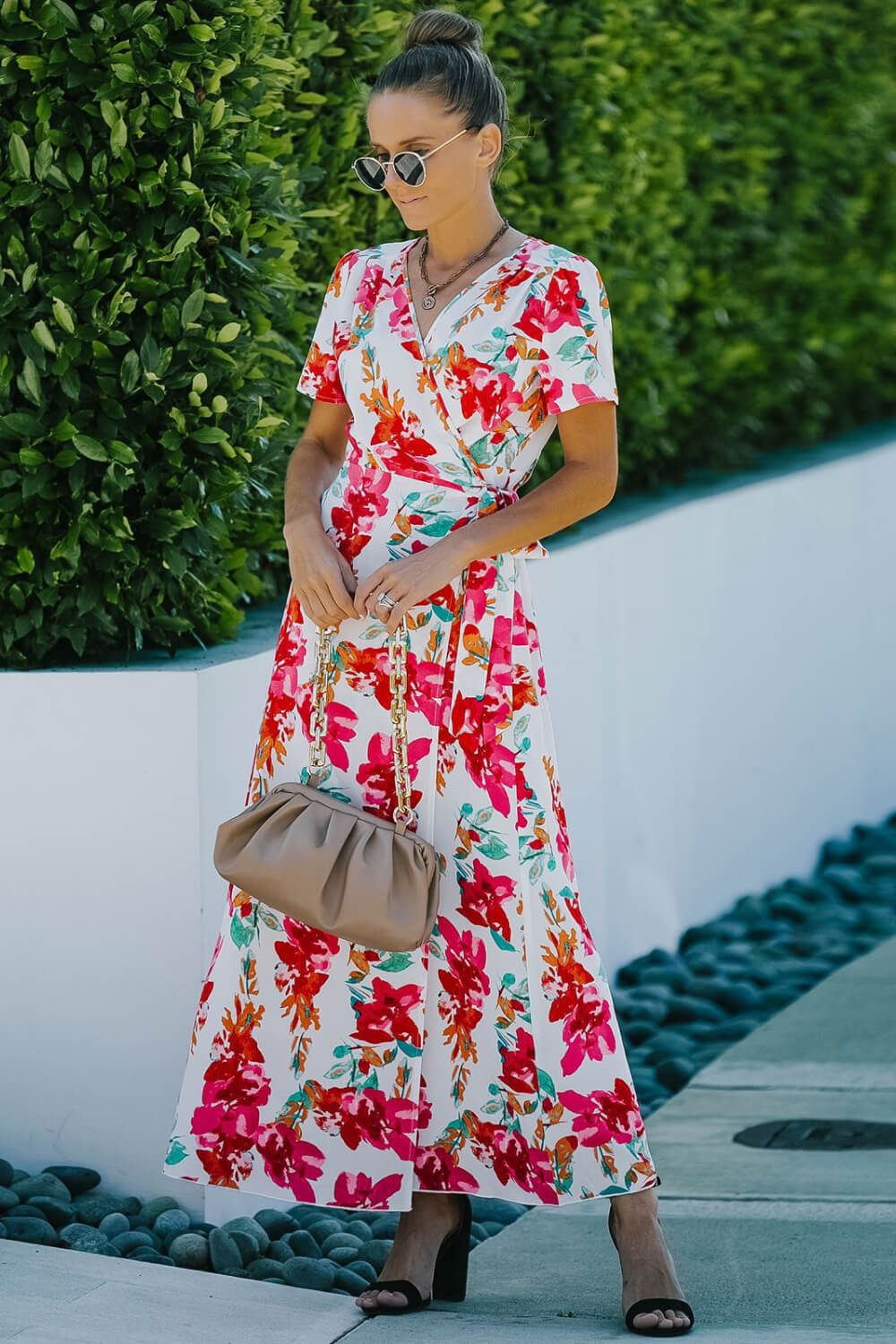 Wrap me Up Floral Maxi Dress